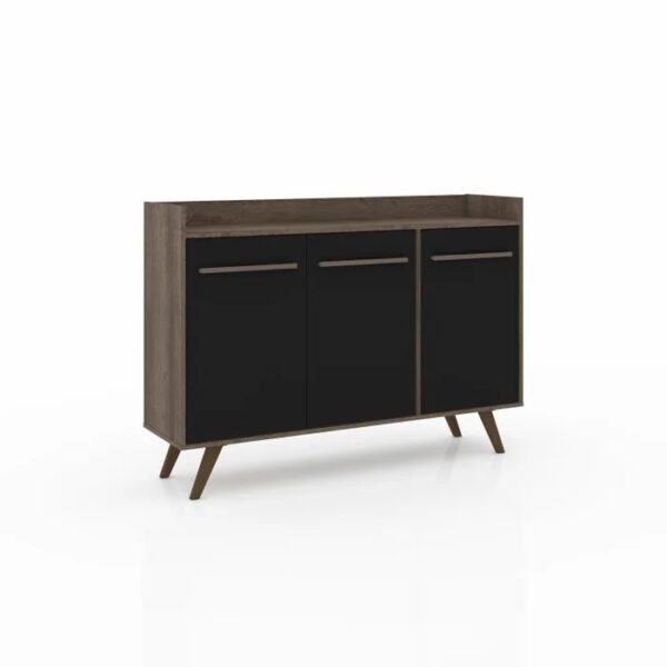 APARADOR BUFFET RT3134 RUSTICO/PRETO