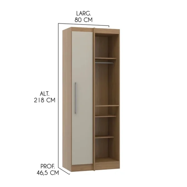 QUARTO SELENE MODULO ROUPEIRO CANTO 6006 CDK/CHA - Image 2
