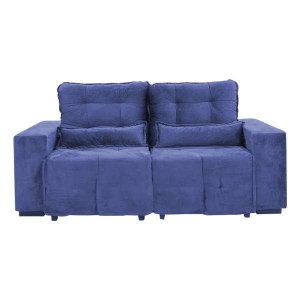 SOFA BERLIM 2,10CM (VELUDO AZUL)