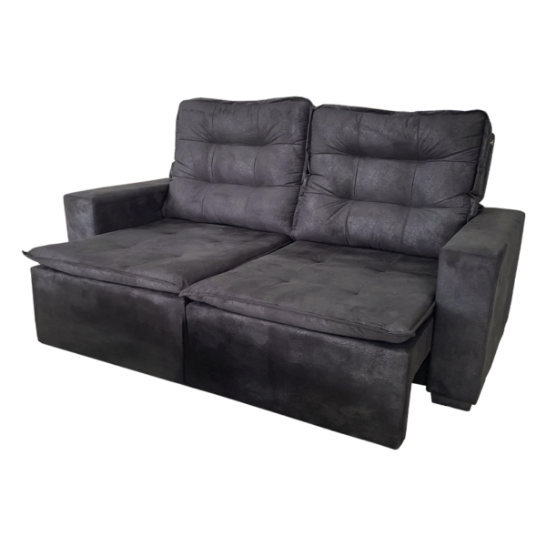 SOFA IMPERADOR 2.00CM (SUEDE PRETO)