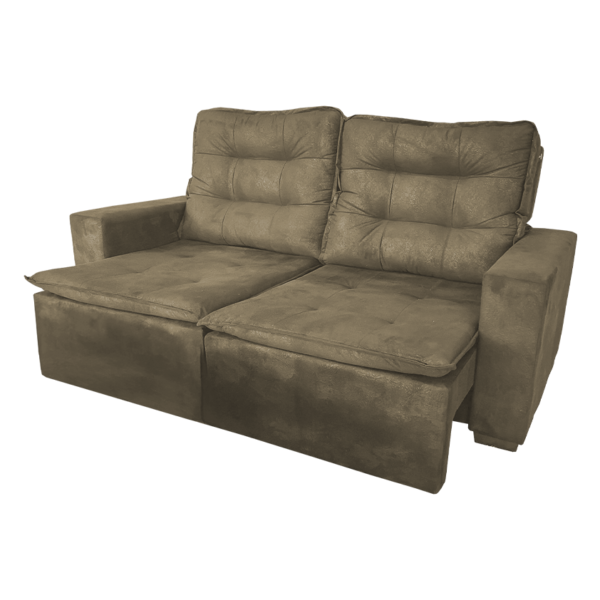 SOFA IMPERADOR 2.00CM (SUEDE MARROM)