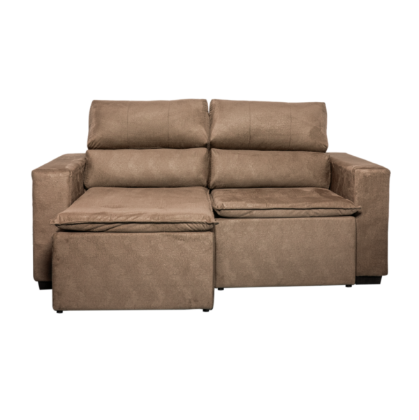 SOFA REALEZA 1.80CM (SUEDE MARROM)