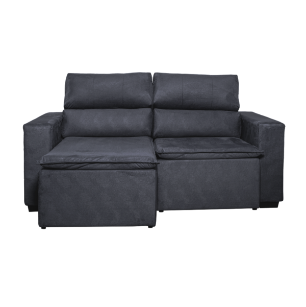 SOFA REALEZA 1.80CM (SUEDE PRETO)