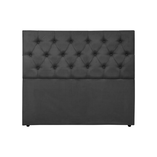 CABECEIRA CAPTONE LUXO CASAL 1,38CM (PRETO)