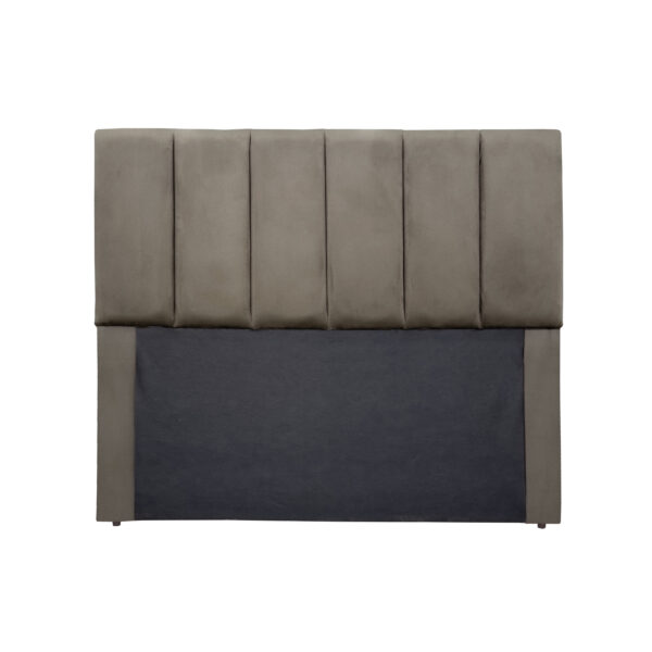 CABECEIRA CASAL MILAO VELUDO 1,38CM (BEGE)