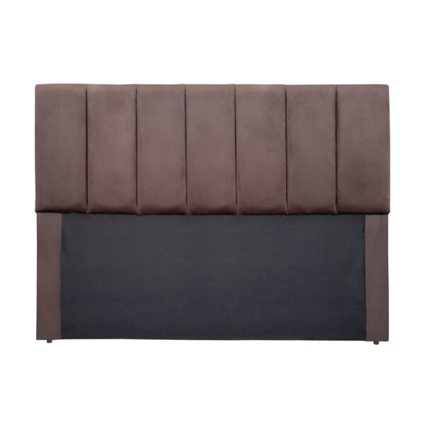 CABECEIRA QUEEN MILAO VELUDO 1,58CM (MARROM)