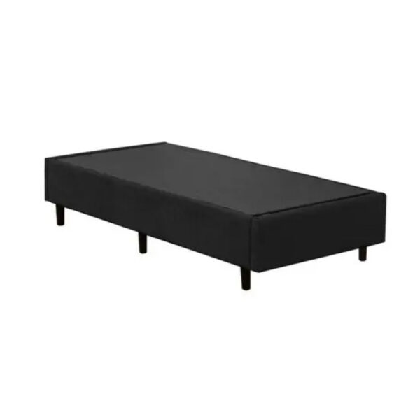 CAMA BOX SOLTEIRO 88CM SLIM SUEDE PRETO