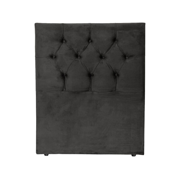 CABECEIRA CAPTONE LUXO SOLTEIRO 90CM (PRETO)