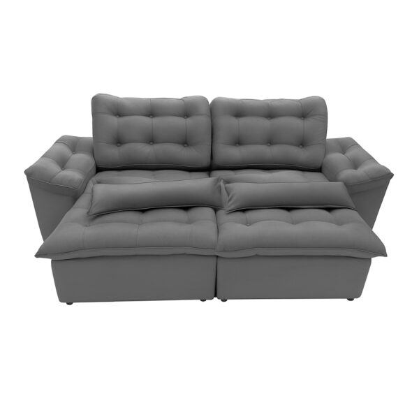 SOFA DIAMANTE 2,30CM (VELUDO CINZA)