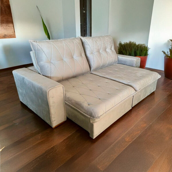 SOFA RETRATIL MUNIQUE 2.50CM 10016 (PRATA)