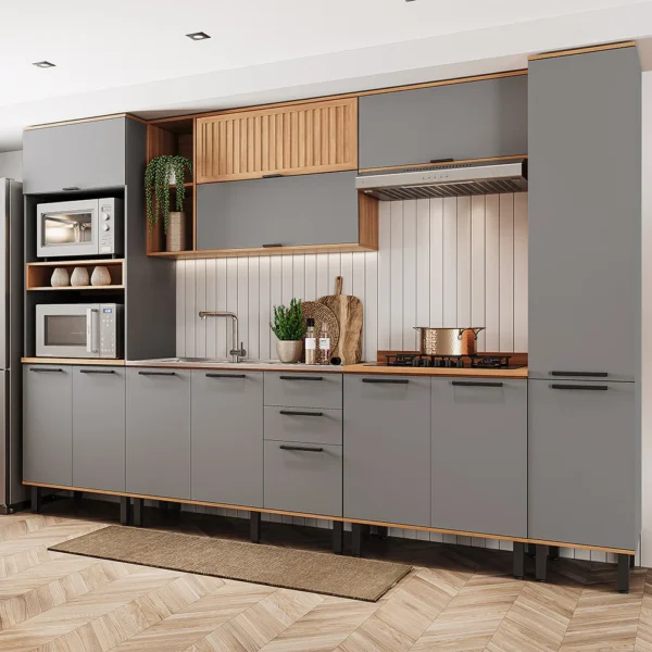 COZINHA MODULADA CASTANHA 6 PEÇAS