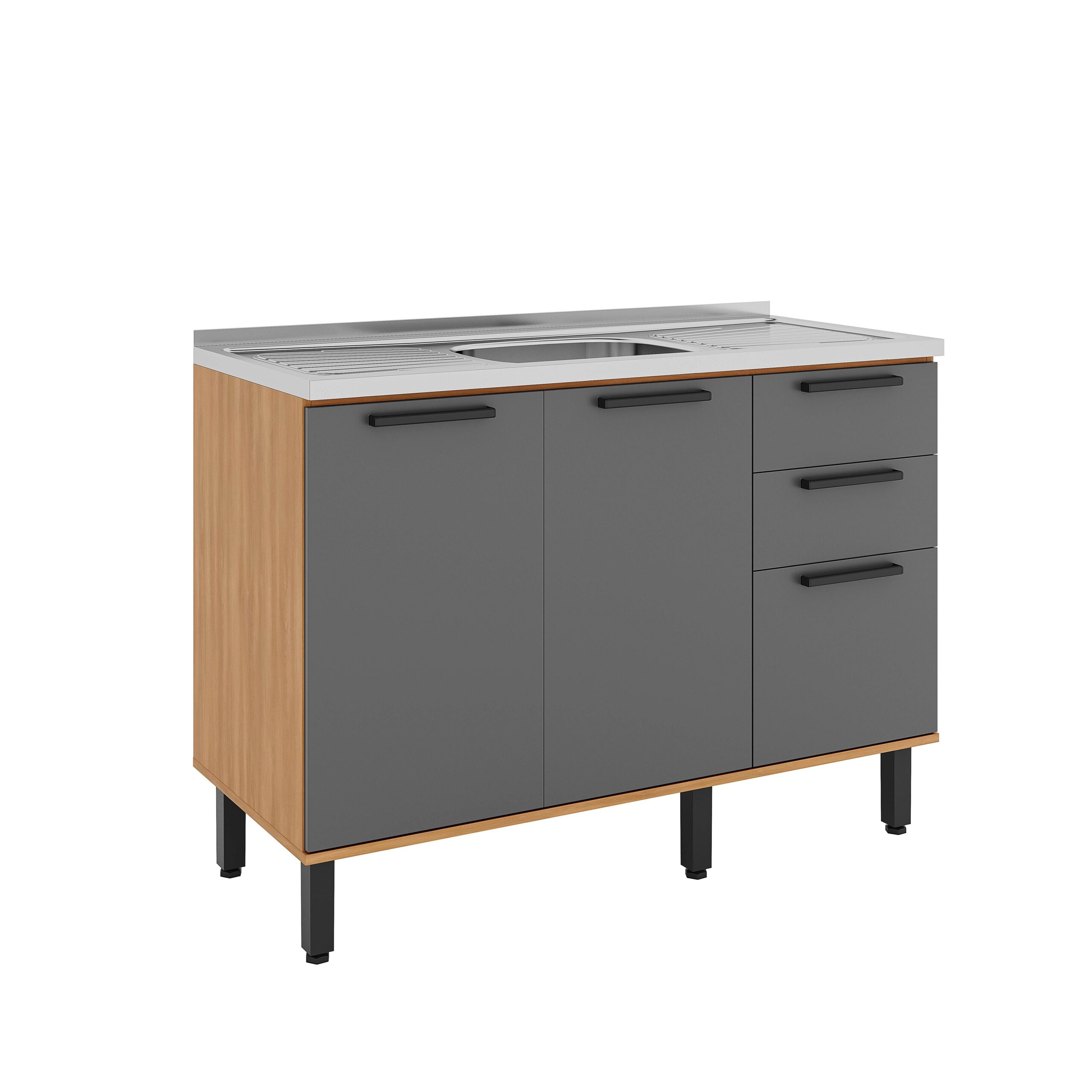 COZINHA MODULADA CASTANHA 6 PEÇAS - Image 3